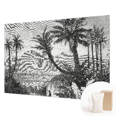Papel de parede para quarto oásis tropical