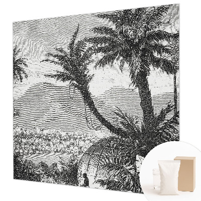 Papel de parede para quarto oásis tropical