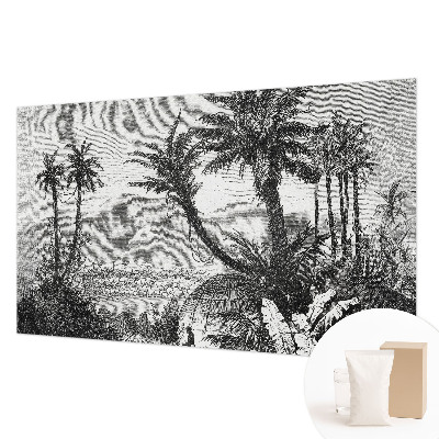 Papel de parede para quarto oásis tropical