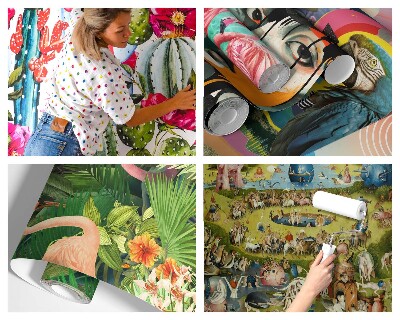 Papel de parede para quarto oásis tropical