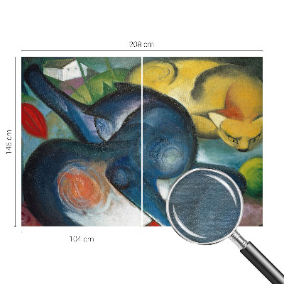 Papel de parede decorativo Arte de gato