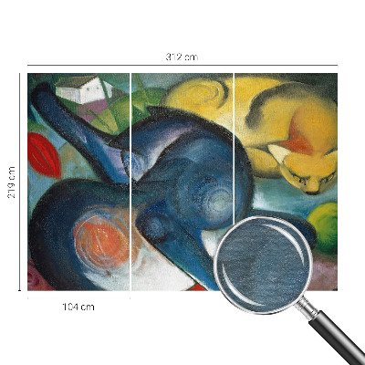 Papel de parede decorativo Arte de gato