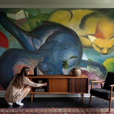 Papel de parede decorativo Arte de gato