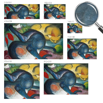 Papel de parede decorativo Arte de gato