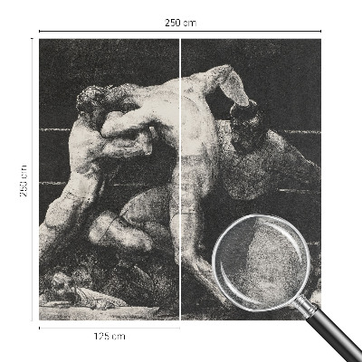 Mural fotográfico Duelo de boxeadores