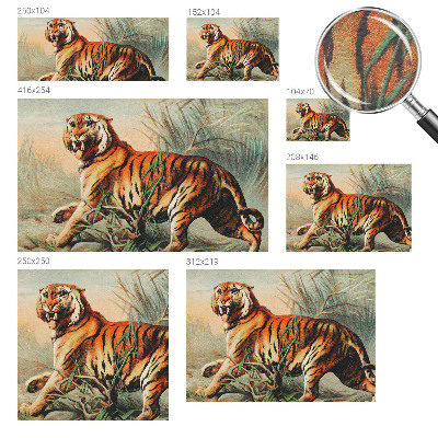 Papel de parede para quarto Natureza do tigre