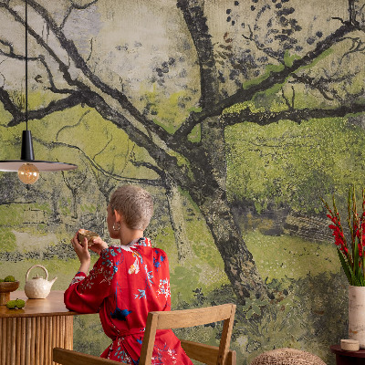 Mural de fotos na parede Parque da primavera