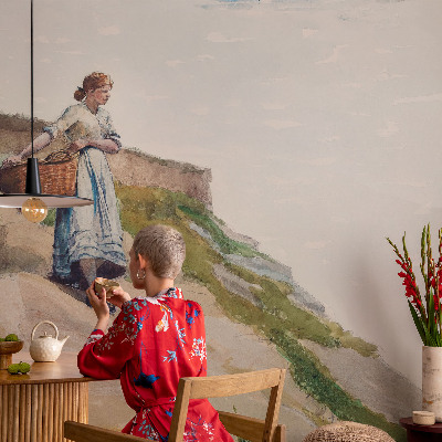 Papel de parede para sala paisagem feminina