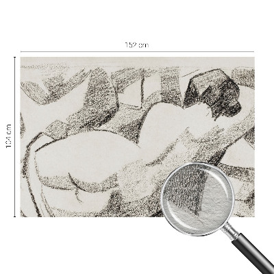 Mural de fotos na parede Uma figura deitada