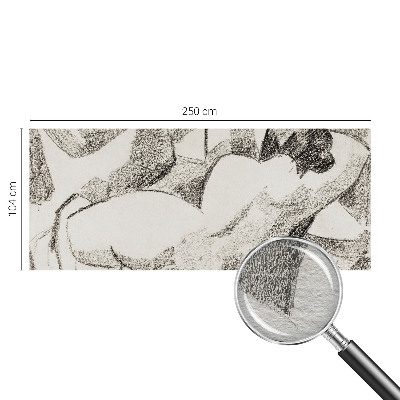 Mural de fotos na parede Uma figura deitada