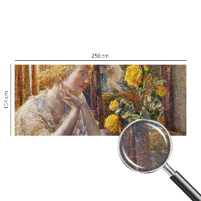 Papel de parede fotográfico Mulher com rosas