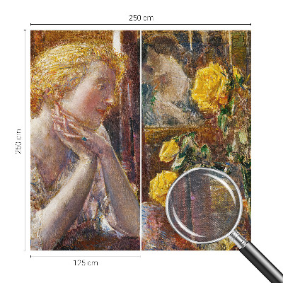 Papel de parede fotográfico Mulher com rosas