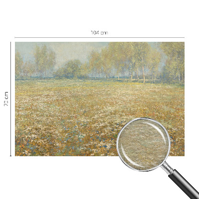 Papel de parede para quarto Campo florido