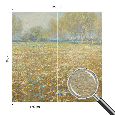 Papel de parede para quarto Campo florido