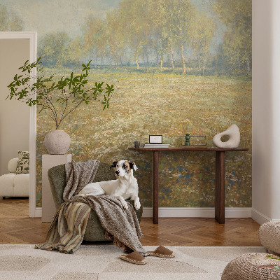 Papel de parede para quarto Campo florido