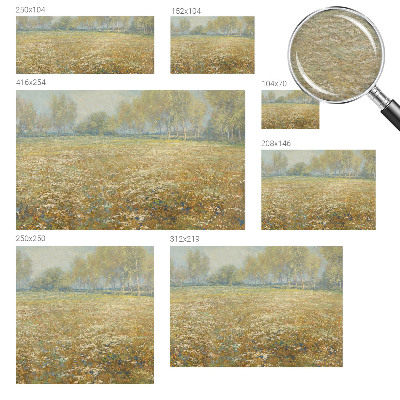 Papel de parede para quarto Campo florido