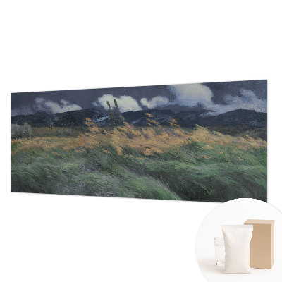 Mural de fotos na parede Grama soprada