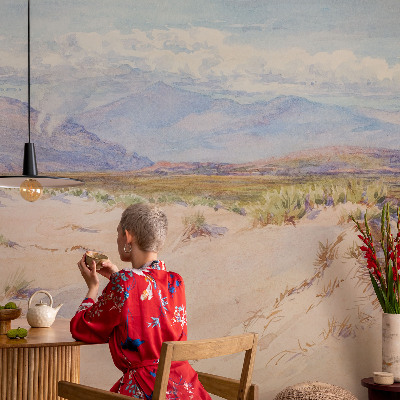 Papel de parede fotográfico paisagem desértica