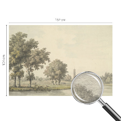 Papel de parede decorativo Um parque tranquilo