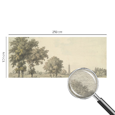 Papel de parede decorativo Um parque tranquilo