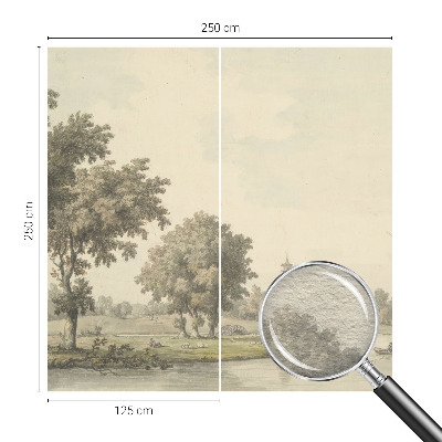 Papel de parede decorativo Um parque tranquilo