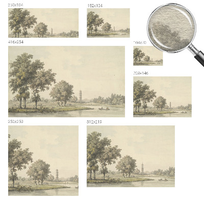 Papel de parede decorativo Um parque tranquilo