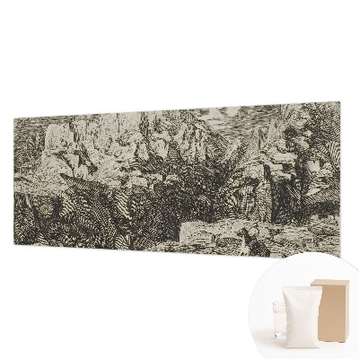 Papel de parede decorativo paisagem montanhosa