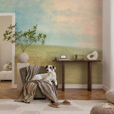 Mural de parede Campos em tons pastel