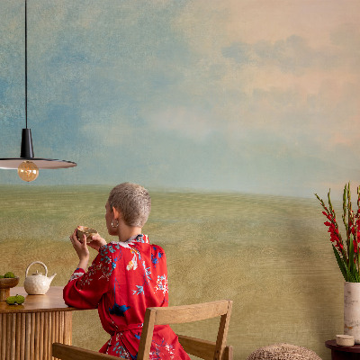 Mural de parede Campos em tons pastel