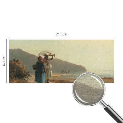 Mural de fotos na parede Um passeio à beira-mar