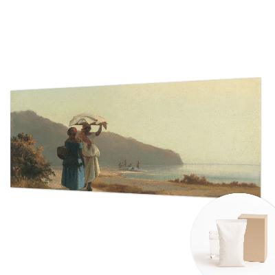 Mural de fotos na parede Um passeio à beira-mar