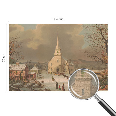 Papel de parede para sala Paisagem de inverno