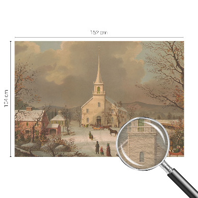 Papel de parede para sala Paisagem de inverno