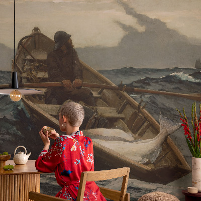 Papel de parede para quarto Pescador no mar