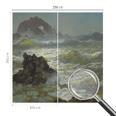 Papel de parede decorativo Mar tempestuoso