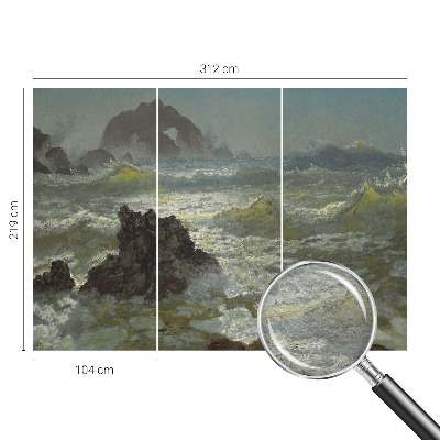 Papel de parede decorativo Mar tempestuoso