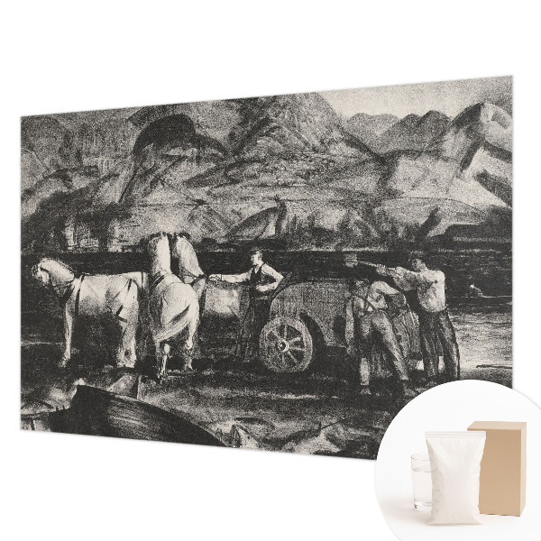 Papel de parede decorativo Cena de aldeia