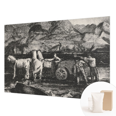 Papel de parede decorativo Cena de aldeia