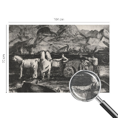 Papel de parede decorativo Cena de aldeia