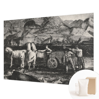 Papel de parede decorativo Cena de aldeia