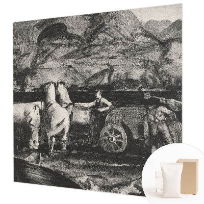 Papel de parede decorativo Cena de aldeia