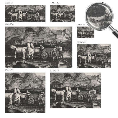 Papel de parede decorativo Cena de aldeia