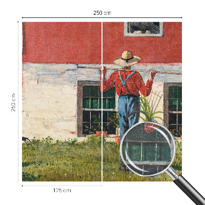 Fotomural Cena de aldeia