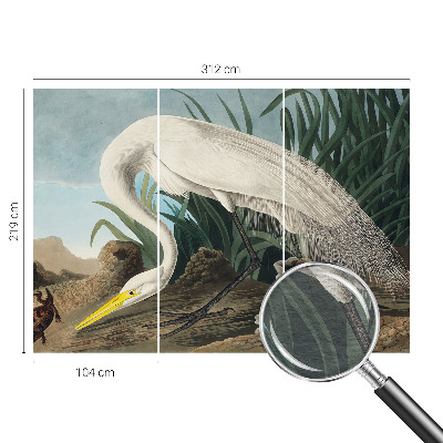 Papel de parede para sala Garça majestosa