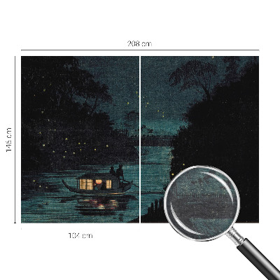 Mural de fotos na parede Luzes da noite