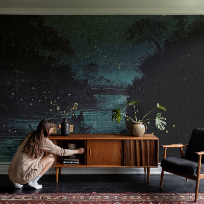 Mural de fotos na parede Luzes da noite