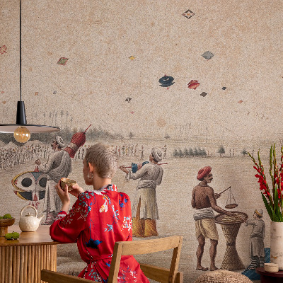 Fotomural Pipas voando