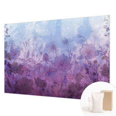 Papel de parede para sala Flores em tons pastel