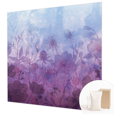 Papel de parede para sala Flores em tons pastel