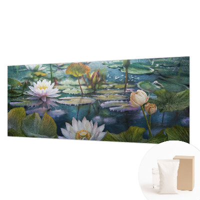 Mural fotográfico flores do lago